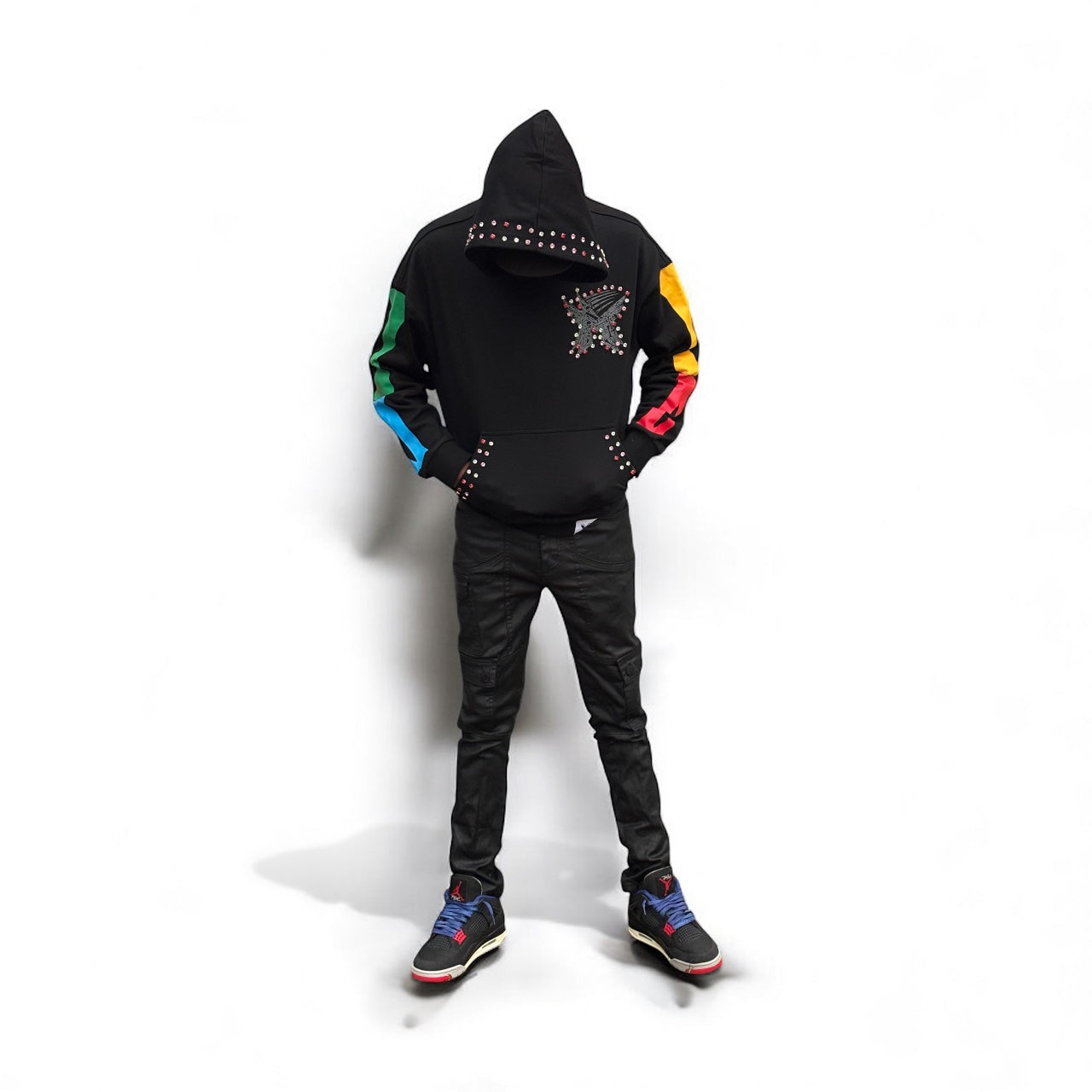 Black stone vulture hoodie