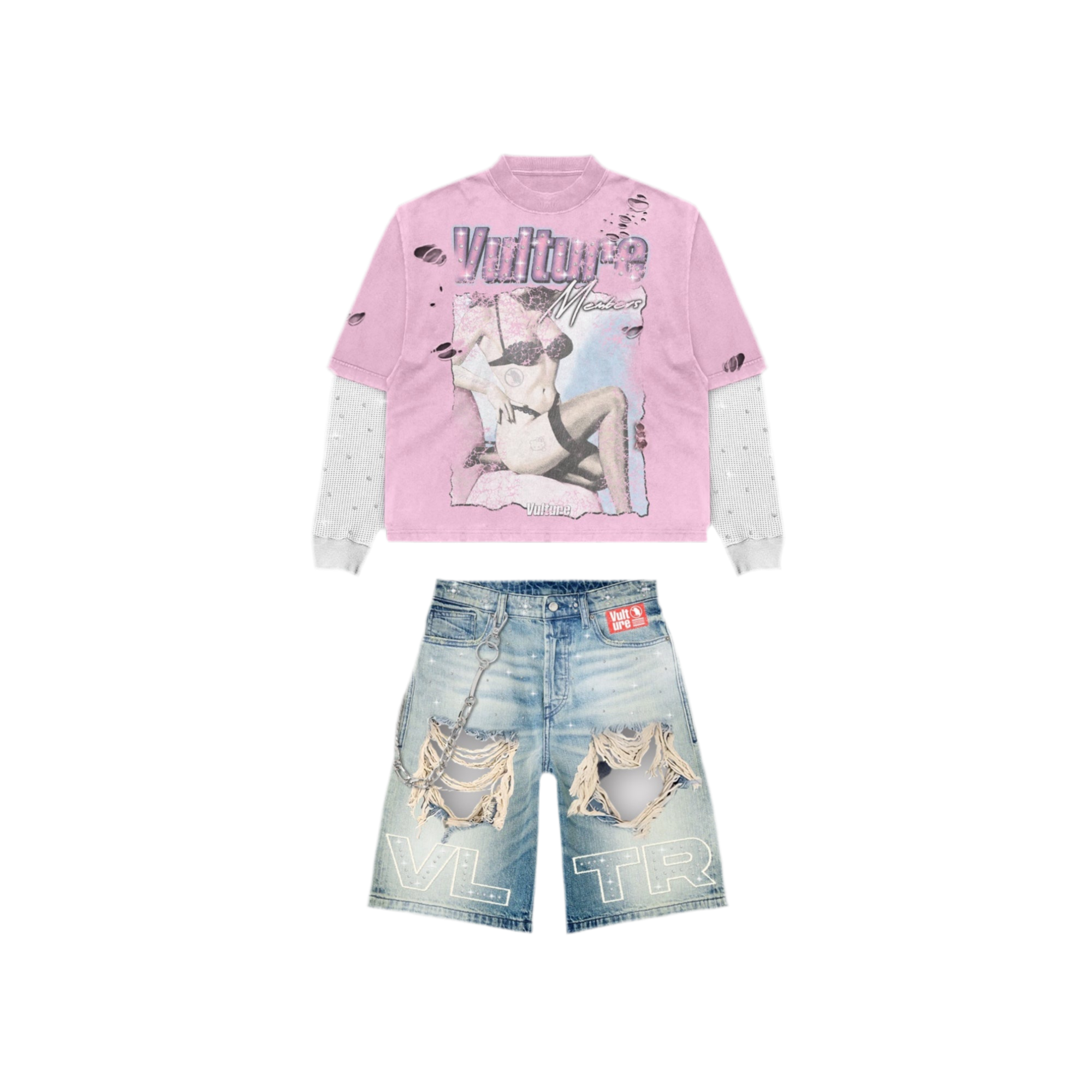 Full top & bottom(pocket chain included)