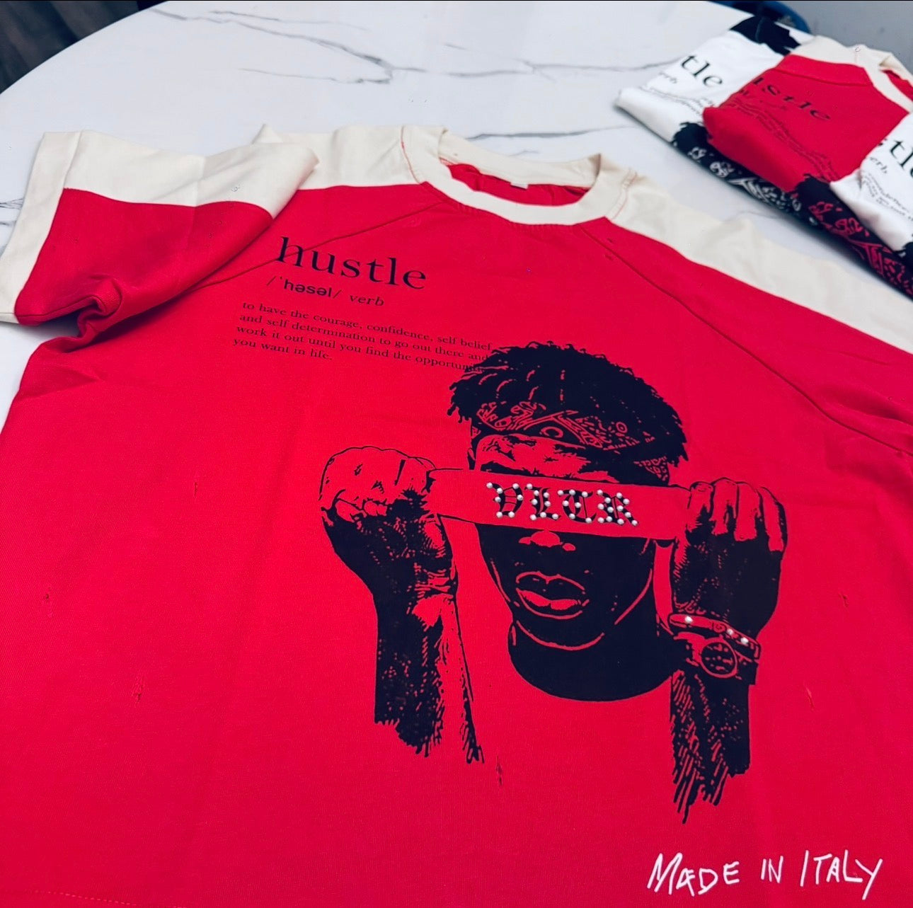 Red VLTR hustlers tee(UNISEX)