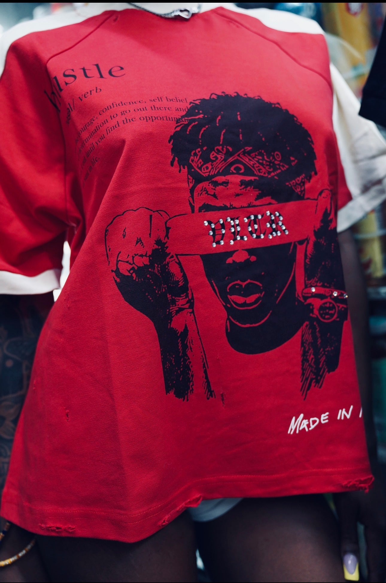 Red VLTR hustlers tee(UNISEX)