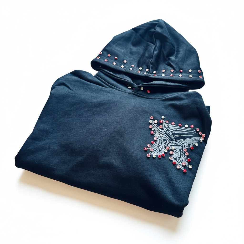 Black stone vulture hoodie